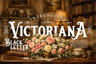 Victoriana Font: Elegant Vintage Design for Your Projects