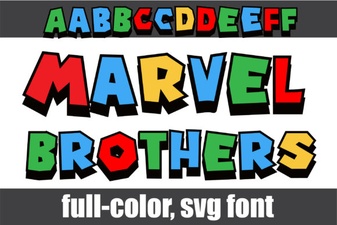 Marvel Brothers Font – Vibrant Colorful Font for Creative Designs