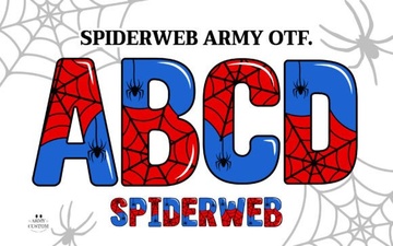 Spiderweb Army Font: Bold Gothic Style for Creative Projects