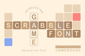 Scrabble Game Font Ideas for Creative Design Projects