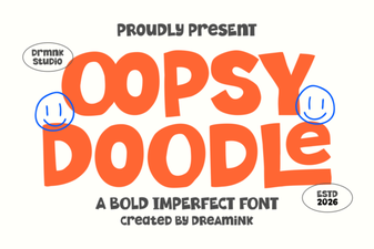 Oopsy Doodle Font: Playful Handwritten Style for Creative Projects