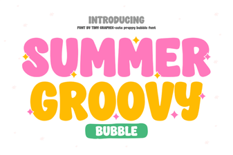 Summer Groovy Font: Retro Vibes for Creative Design