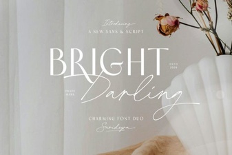 Bright Darling Duo Font for Creative Design Projects