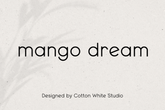 Mango Dream Font – Free Sans Serif Display Font Download