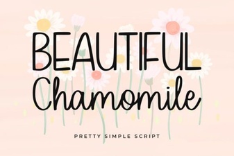 Beautiful Chamomile Font for Elegant Creative Design Projects