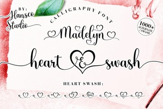 Madelyn Heart Font for Creative Design Projects