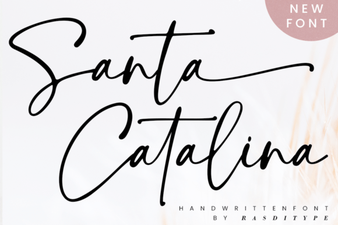Santa Catalina Font – Elegant Script Font for Creative Designs