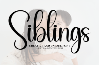 Siblings Font: a Versatile Typeface for Creative Projects
