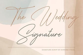 Elegant Wedding Signature Font for Timeless Invitations