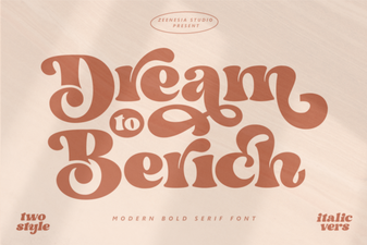 Dream to Berich Font - Elegant Serif Typeface for Creative Projects